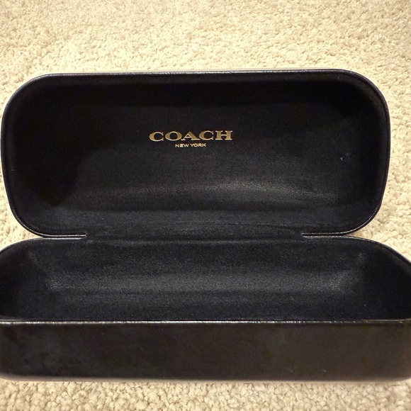 Coach Black and Gold Eyeglass Case - Picture 1 of 11